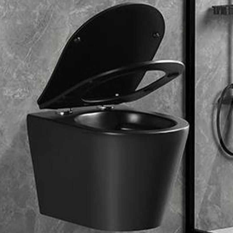 Wall Mount Flush Toilet One-Piece Toilet Contemporary Porcelain Toilet