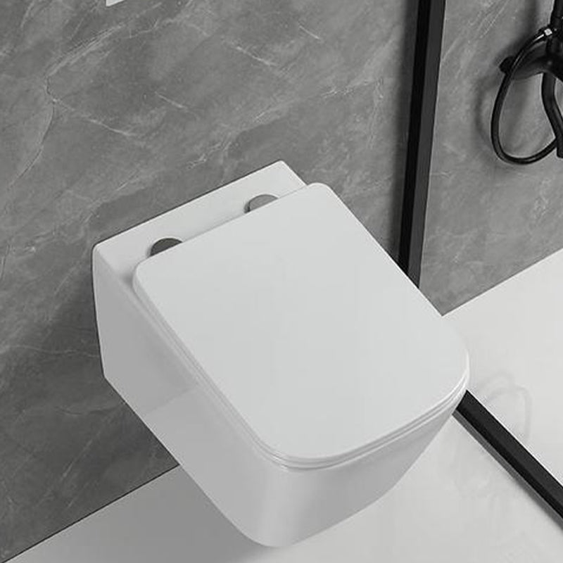 Wall Mount Flush Toilet One-Piece Toilet Contemporary Porcelain Toilet