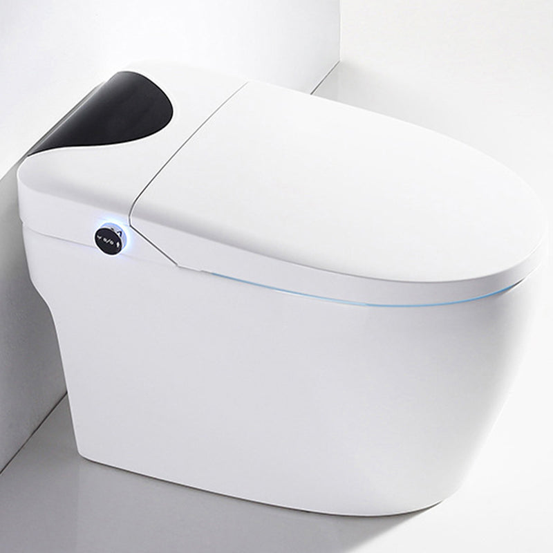 Modern Concealed Tank Toilet Skirted ABS Floor Mounted Flush Toilet with Seat