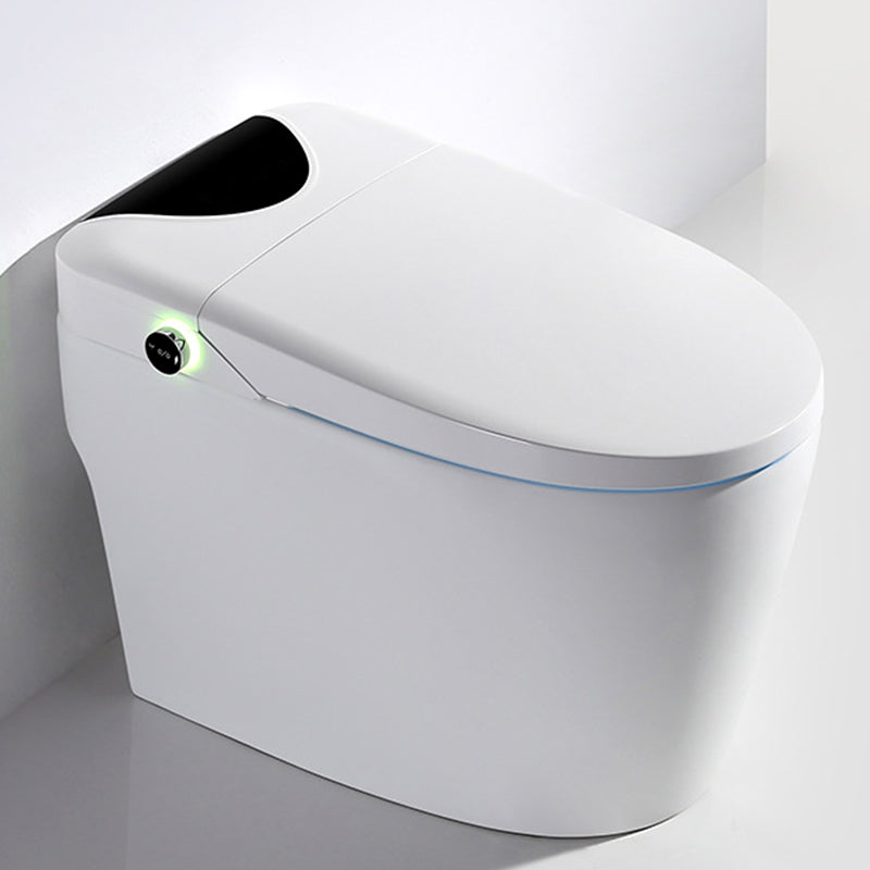 Modern Concealed Tank Toilet Skirted ABS Floor Mounted Flush Toilet with Seat