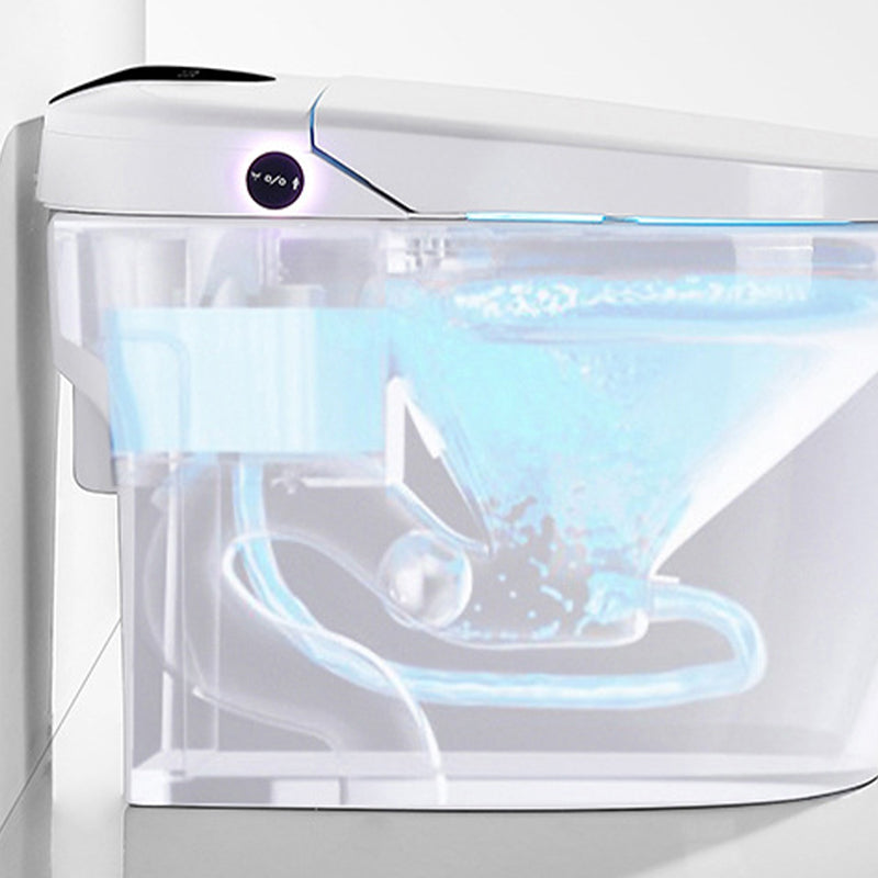 Modern Concealed Tank Toilet Skirted ABS Floor Mounted Flush Toilet with Seat