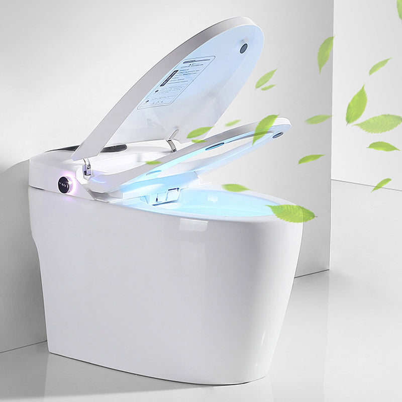 Modern Concealed Tank Toilet Skirted ABS Floor Mounted Flush Toilet with Seat