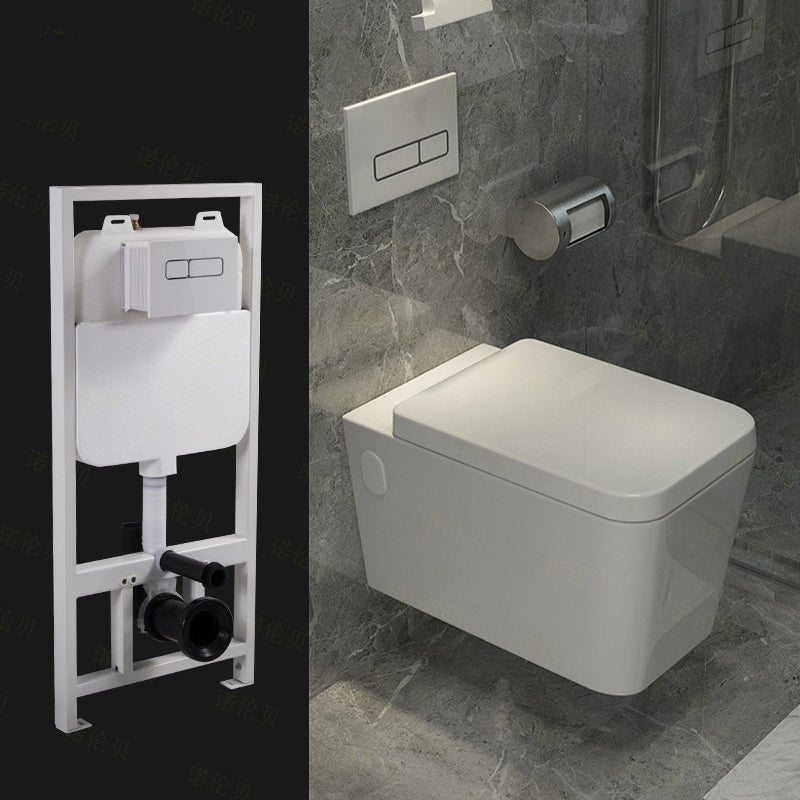 Wall Mount Porcelain Flush Toilet One-Piece Toilet Modern Toilet Bowl