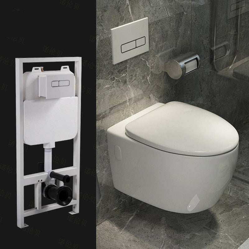 Wall Mount Porcelain Flush Toilet One-Piece Toilet Modern Toilet Bowl