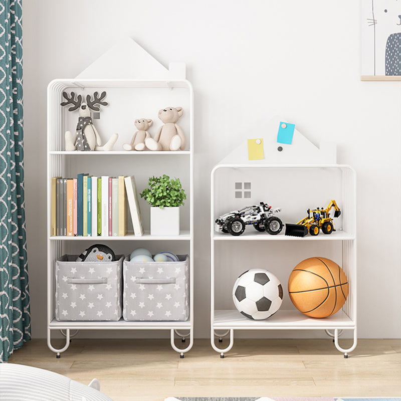 Scandinavian Metal Bookshelf Metal Standard Open Back Bookcase