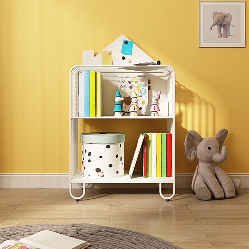 Scandinavian Metal Bookshelf Metal Standard Open Back Bookcase