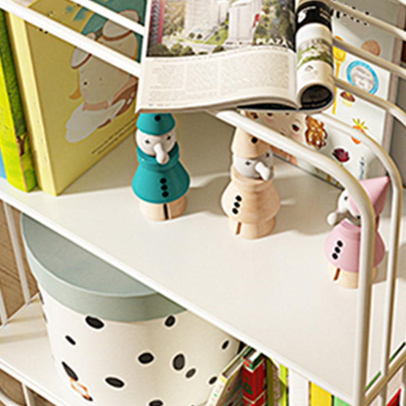 Scandinavian Metal Bookshelf Metal Standard Open Back Bookcase