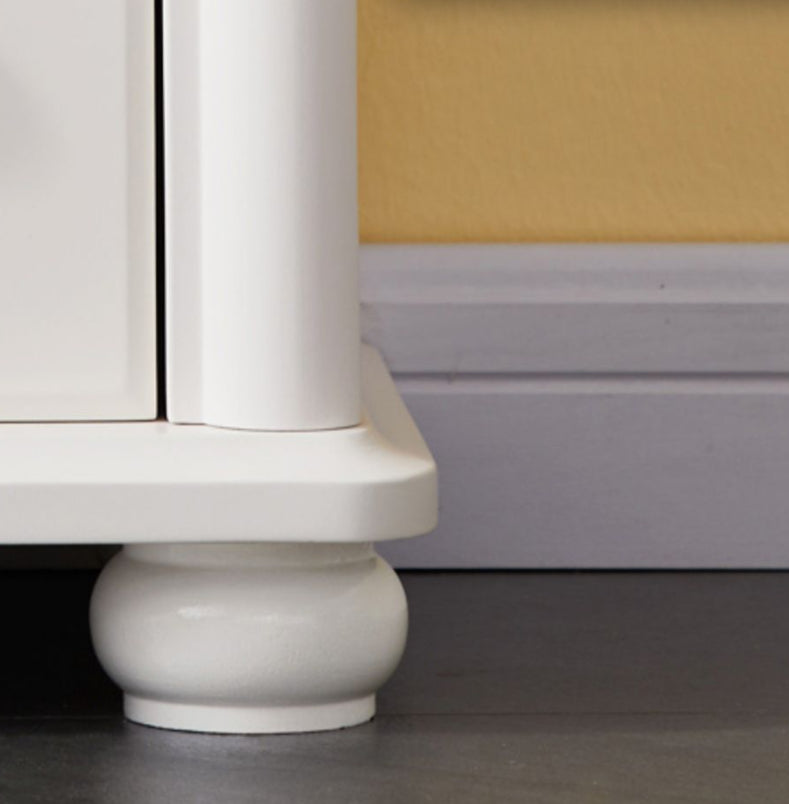 Closed Back Modern Bookcase Standard White Wooden Bookshelf with Shelves