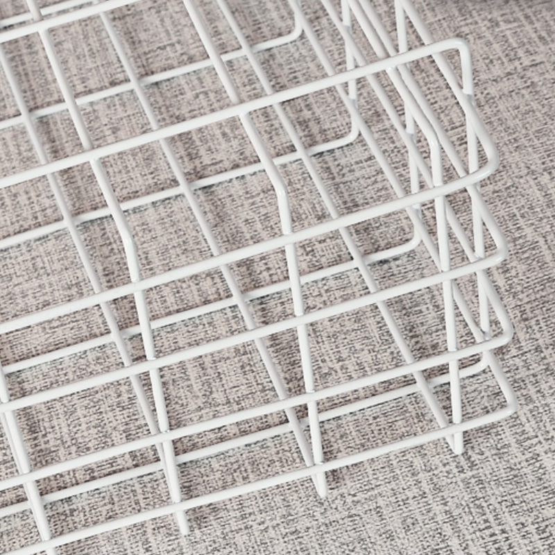 Industrial Floating Bookshelf Closed Back Metal Bookcase with Shelves