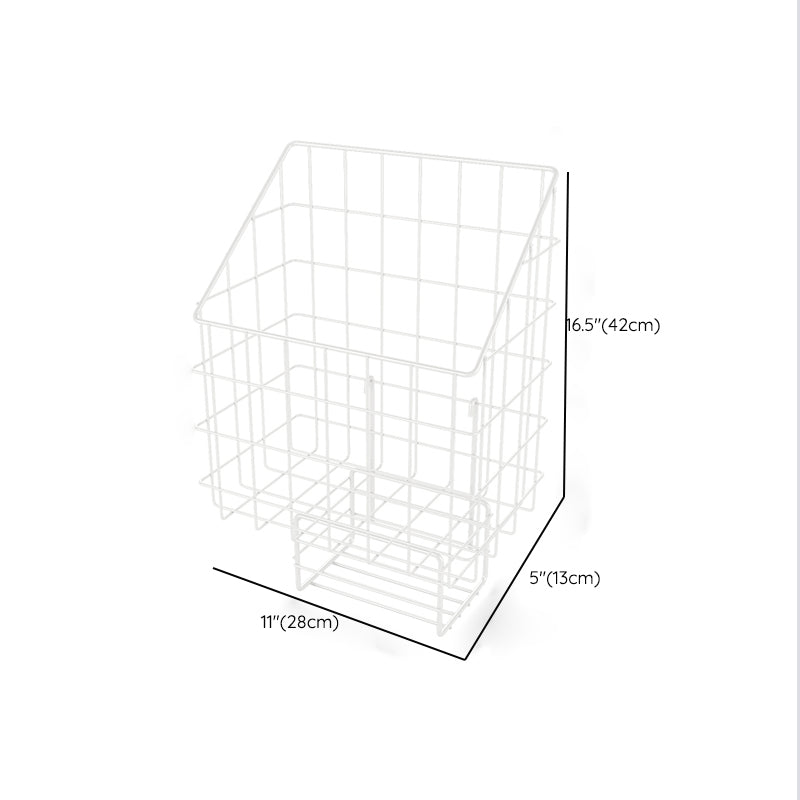 Industrial Floating Bookshelf Closed Back Metal Bookcase with Shelves