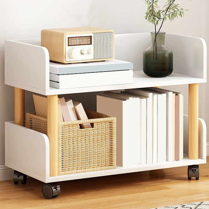 Open Back Standard Bookshelf Scandinavian Bookcase with Shelves