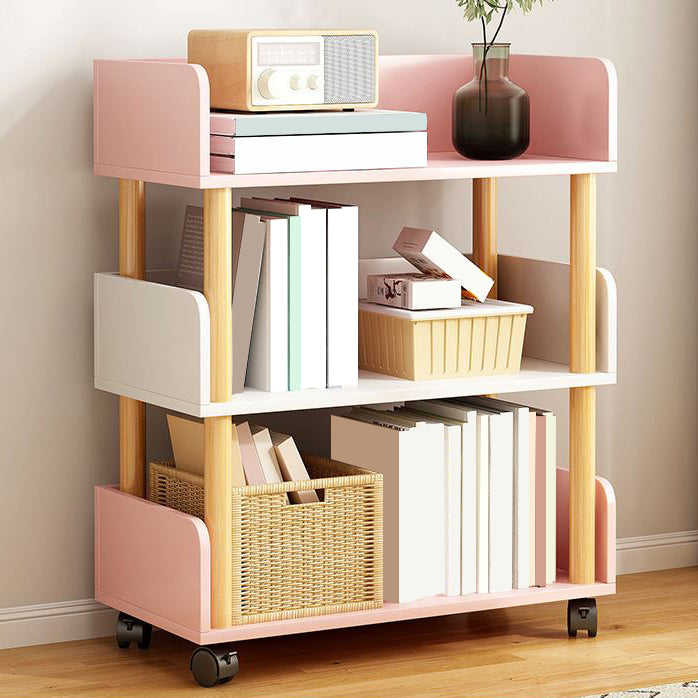 Open Back Standard Bookshelf Scandinavian Bookcase with Shelves