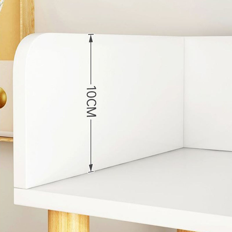 Open Back Standard Bookshelf Scandinavian Bookcase with Shelves