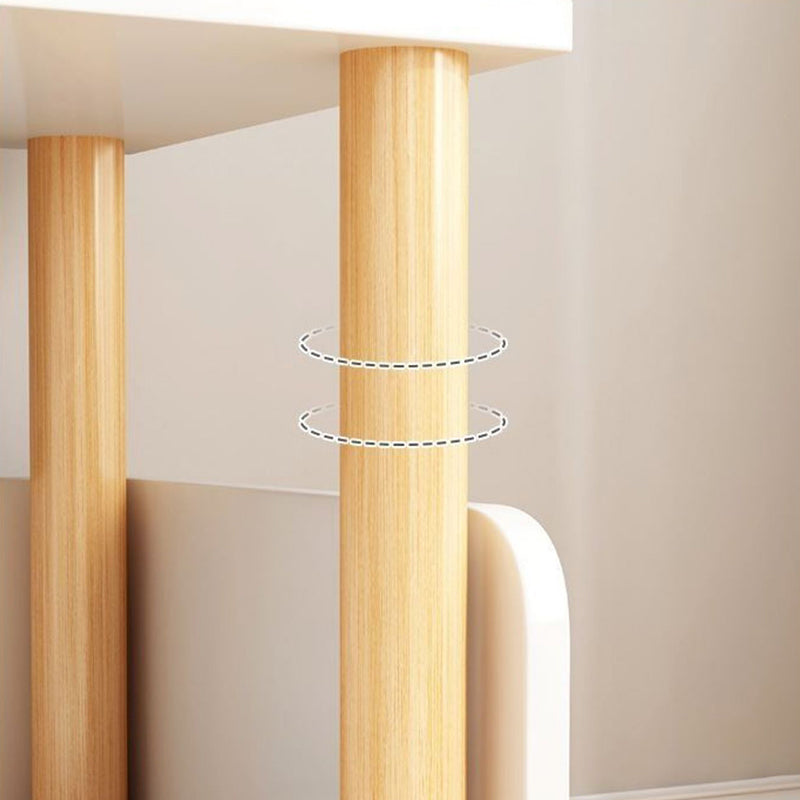 Open Back Standard Bookshelf Scandinavian Bookcase with Shelves