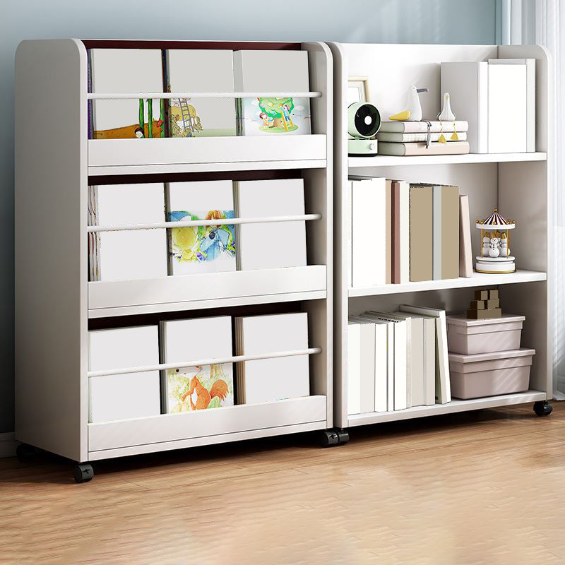 Open Back Standard Bookshelf Scandinavian Bookcase with Shelves