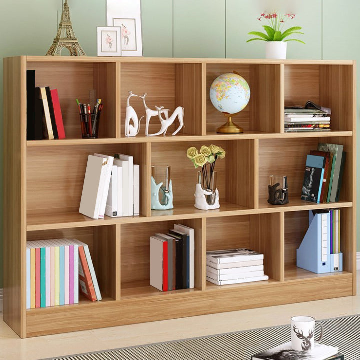 Scandinavian Standard Bookcase Closed Back Engineered Wood Bookshelf