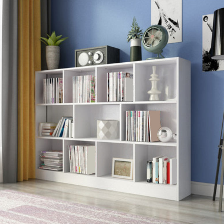Scandinavian Standard Bookcase Closed Back Engineered Wood Bookshelf