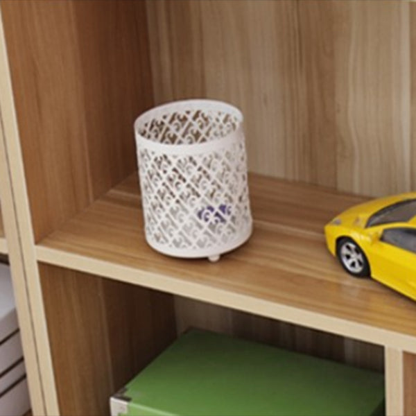 Scandinavian Standard Bookcase Closed Back Engineered Wood Bookshelf