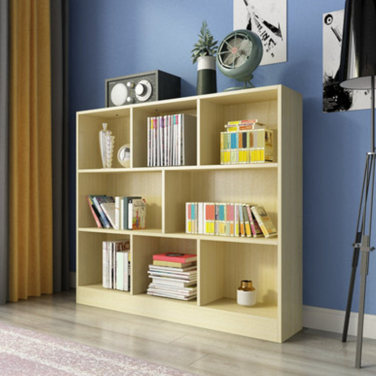 Scandinavian Standard Bookcase Closed Back Engineered Wood Bookshelf
