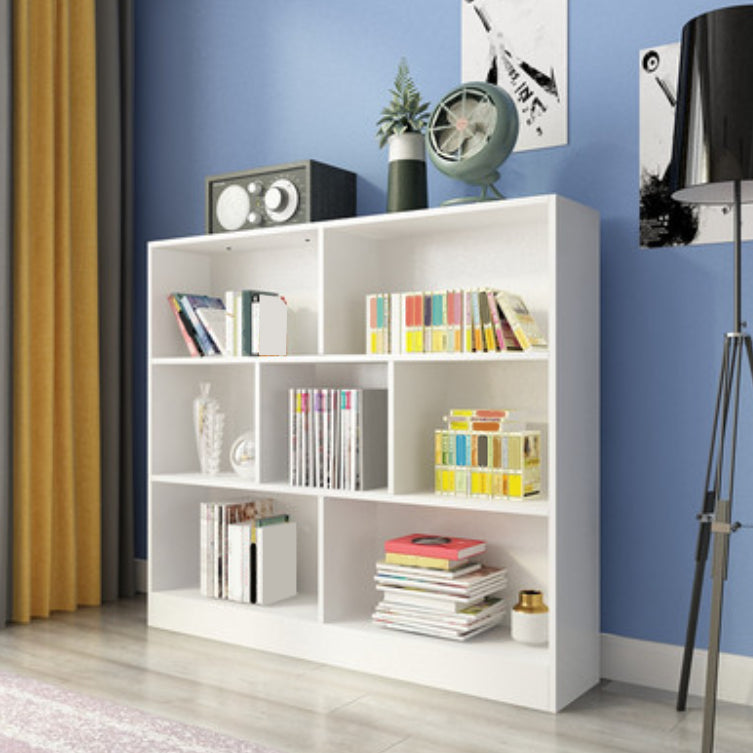 Scandinavian Standard Bookcase Closed Back Engineered Wood Bookshelf