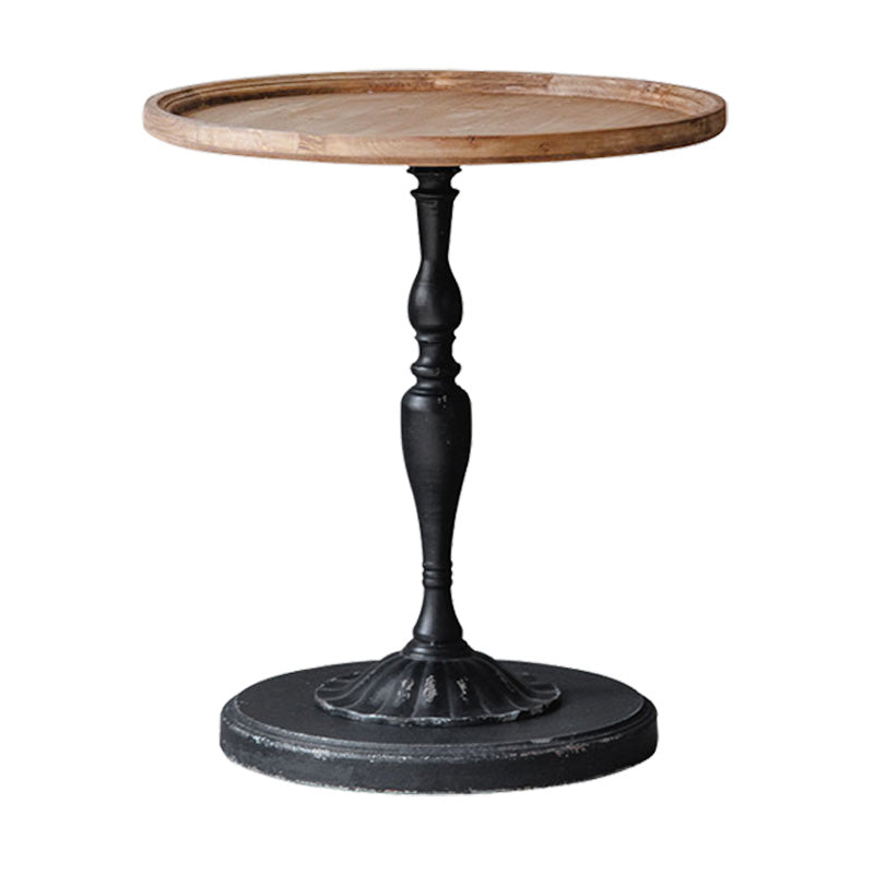 19" Wide French Country Side Table Round Accent Side Table for Bedroom