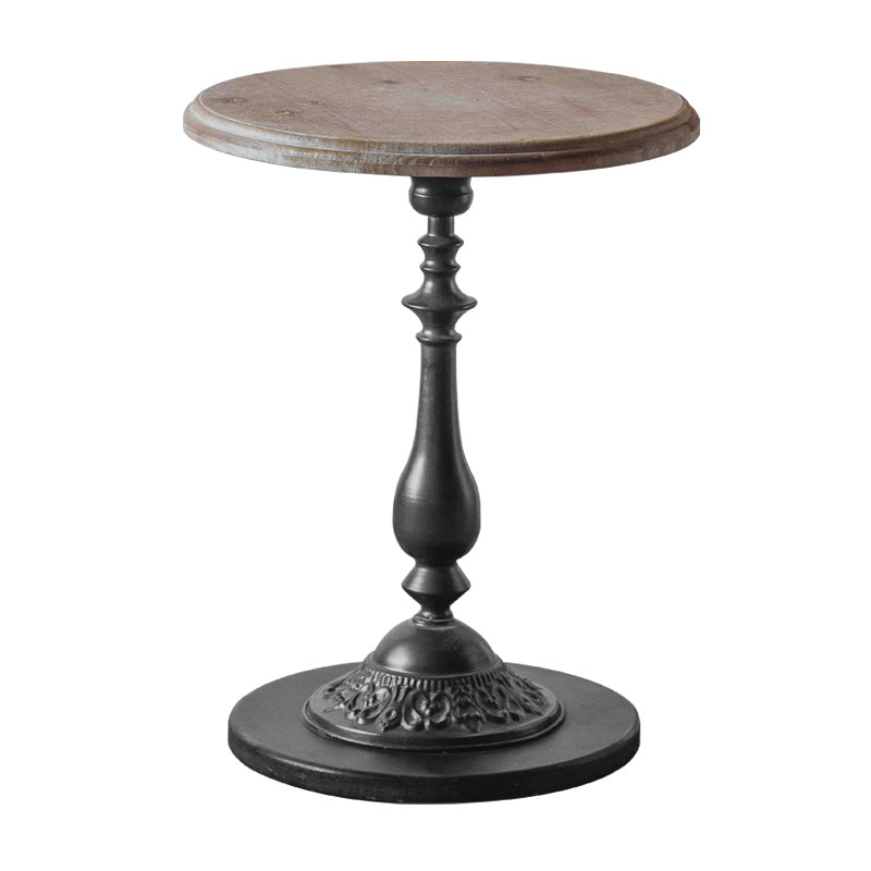 19" Wide French Country Side Table Round Accent Side Table for Bedroom