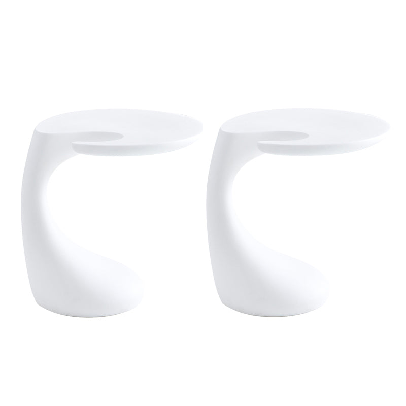 Modern Naturally Shaped End Table Plastic Table for Living Room