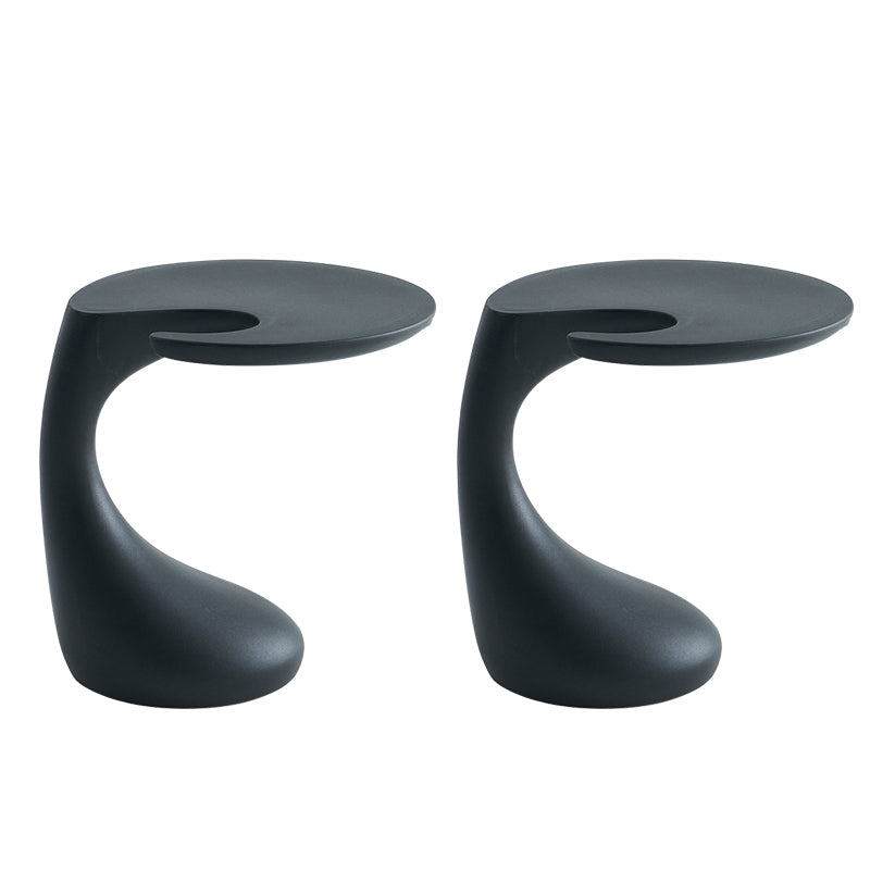 Modern Naturally Shaped End Table Plastic Table for Living Room