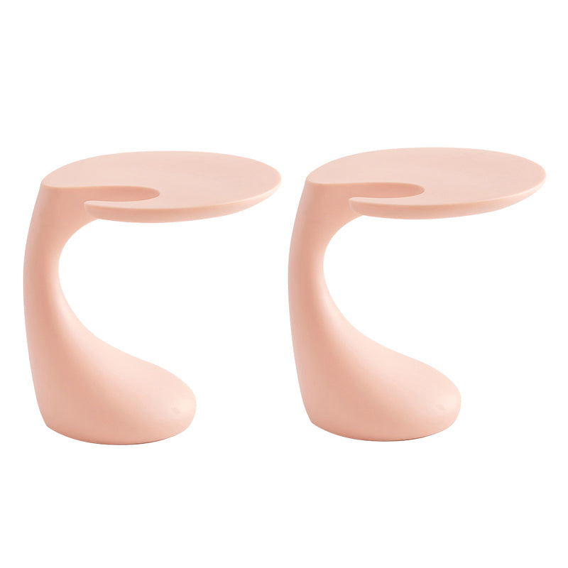Modern Naturally Shaped End Table Plastic Table for Living Room