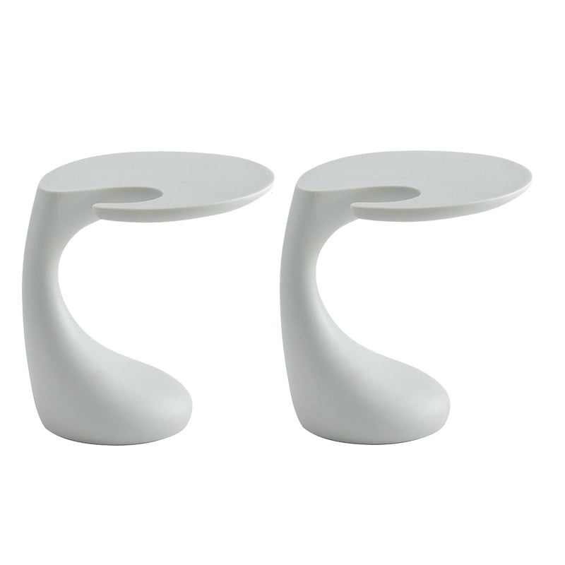 Modern Naturally Shaped End Table Plastic Table for Living Room