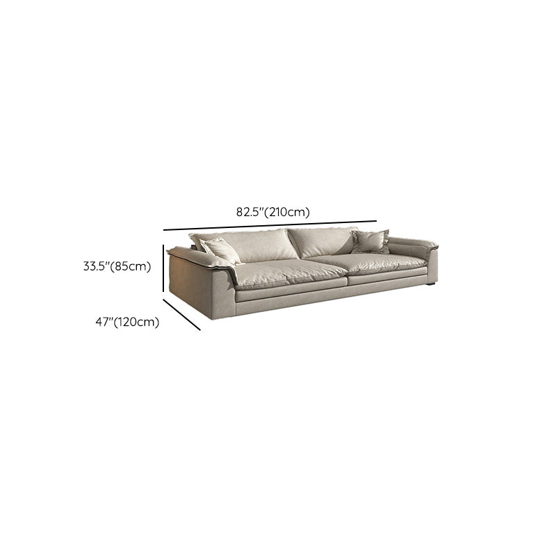 Contemporary Settee Living Room Pillow Top Arm Pillows Seating