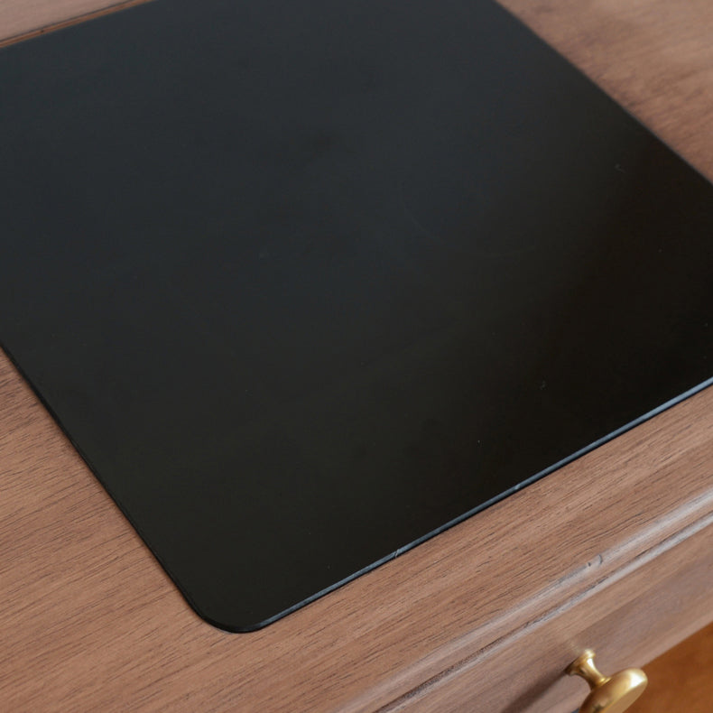 Solid Wood Dresser Table Storage Box Vanity Set with Makeup Table and Stool