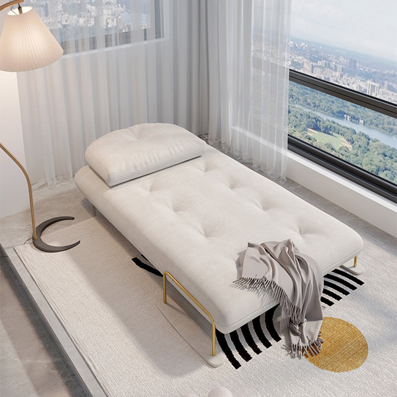 Fabric Upholstered Futon Chair Tufted Twin Futon Sleeper Sofa