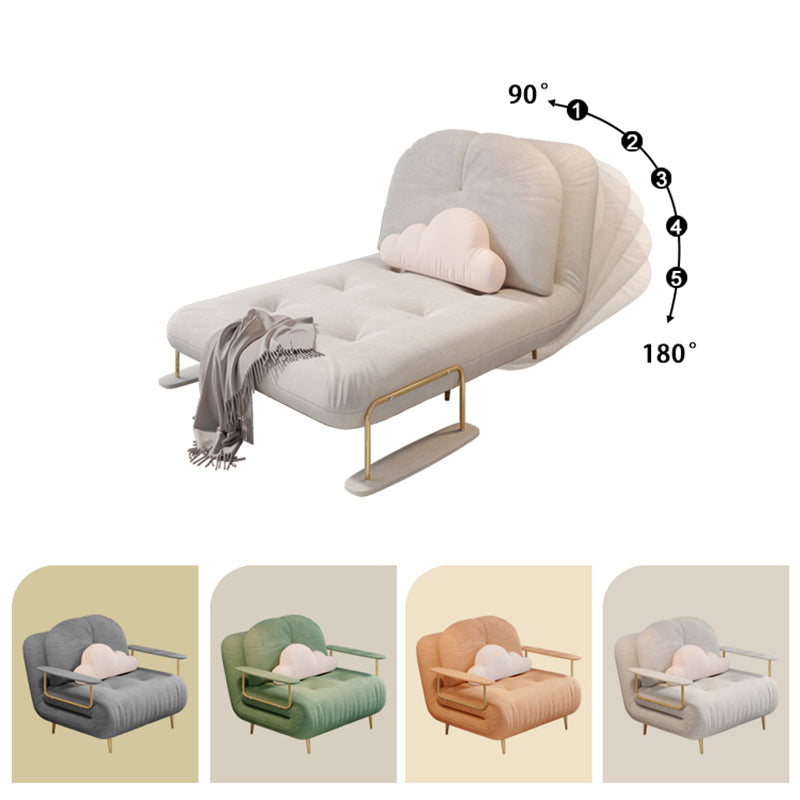 Fabric Upholstered Futon Chair Tufted Twin Futon Sleeper Sofa