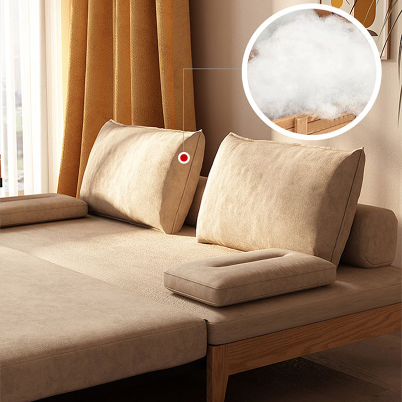 37" Wide Contemporary Futon Sofa Bed Pillow Back Sleeper Sofa