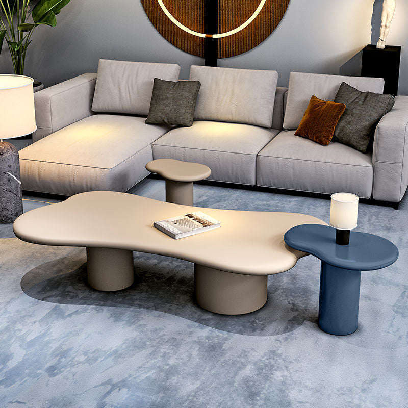 Wooden Geometric Contemporary Coffee Table Single Coffee Table