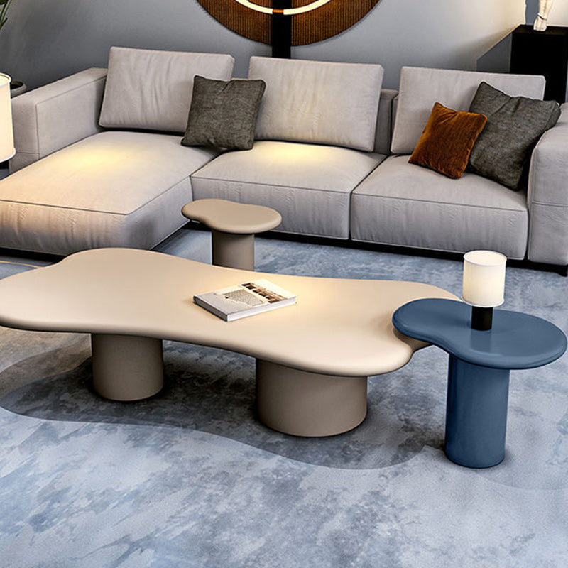 Wooden Geometric Contemporary Coffee Table Single Coffee Table