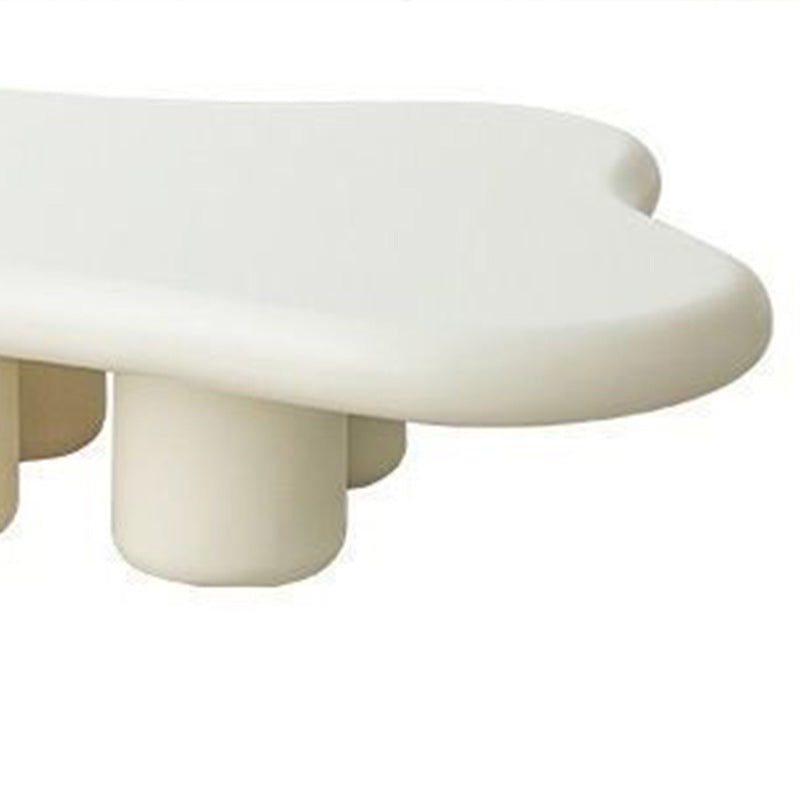 Modern 4 Legs Cocktail Table Wood Free Form Coffee Cocktail Table