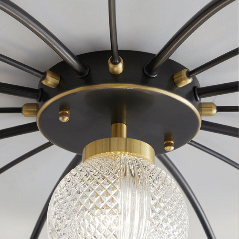 Nordic Style 9-Lights Ceiling Lamp Ball Shape Ceiling Light for Bedroom