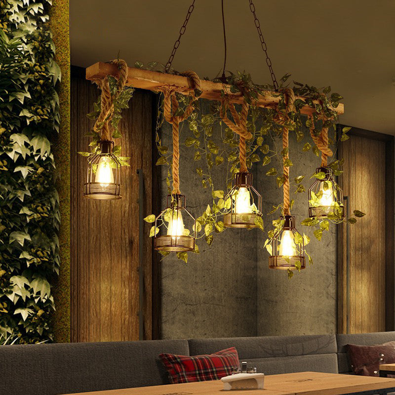 Industrial Island Light Metallic Pendant Lighting Fixture for Dining Room