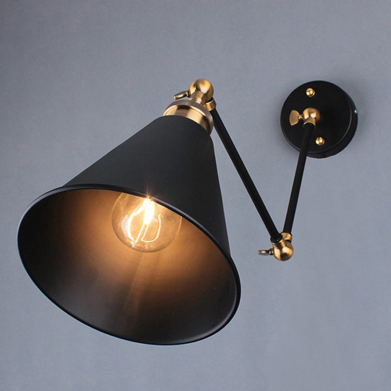 1 Light Swing Arm Wall Mount Lighting Industrial Wall Mounted Lamps for Living Room