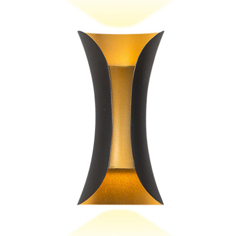 Curl Shape Wall Light Modern Style Metal Sconce Light for Living Room