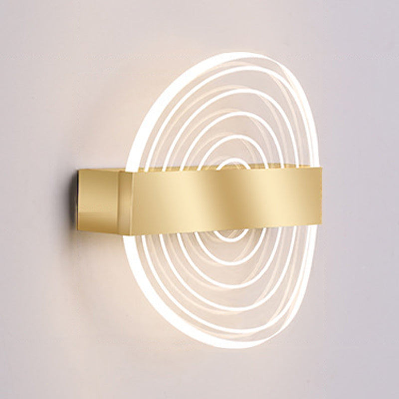 Modern Unique Shape Wall Light Fixture 1 Light Wall Mounted Lighting