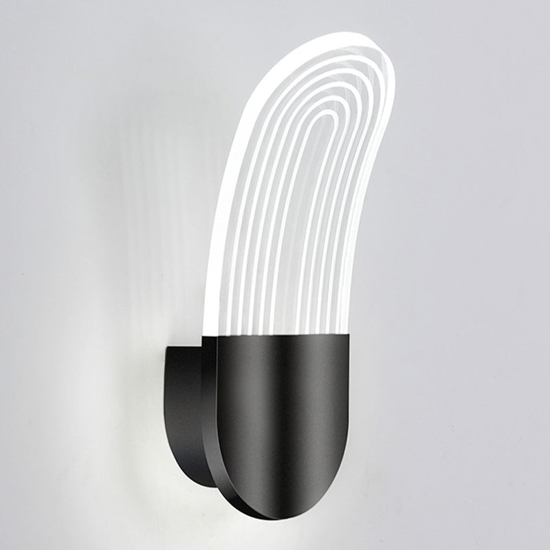 Modern Unique Shape Wall Light Fixture 1 Light Wall Mounted Lighting
