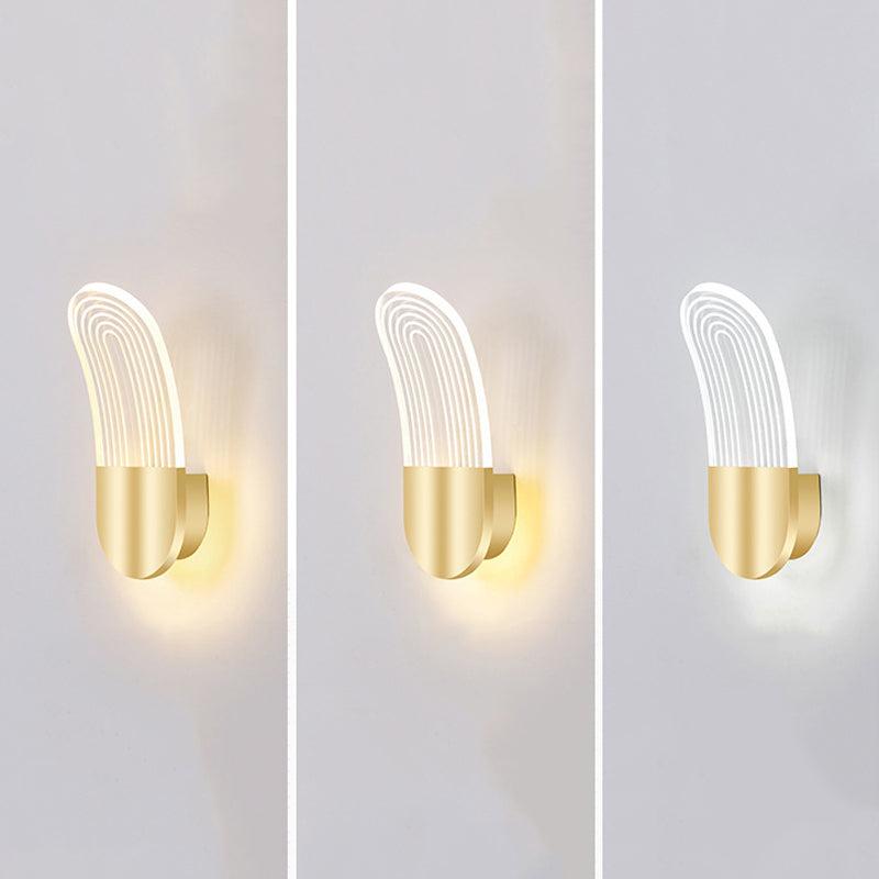 Modern Unique Shape Wall Light Fixture 1 Light Wall Mounted Lighting