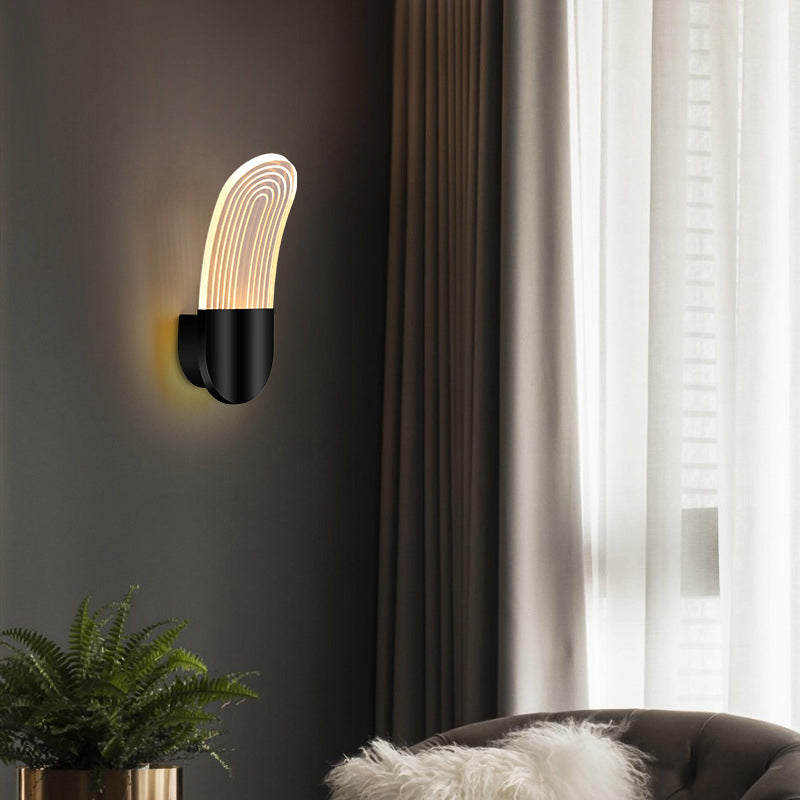 Modern Unique Shape Wall Light Fixture 1 Light Wall Mounted Lighting