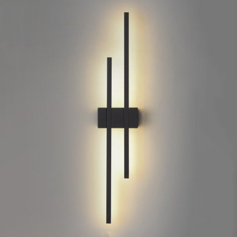 Minimalism Brass Wall Sconce Linear LED Sconce Lighting for Hallway