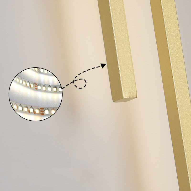 Minimalism Brass Wall Sconce Linear LED Sconce Lighting for Hallway