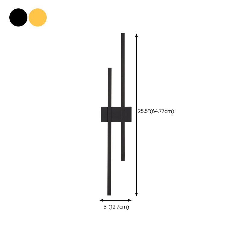 Minimalism Brass Wall Sconce Linear LED Sconce Lighting for Hallway