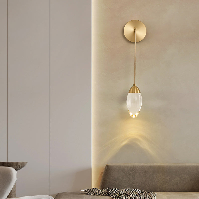 Post-Modern Wall Sconce Crystal LED Sconce Lighting for Bedroom
